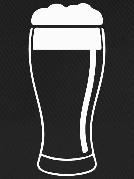 Bierglas mit Schaum