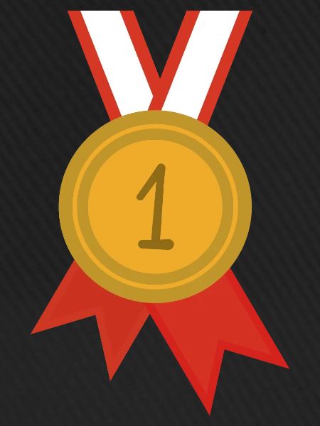 Medaille Erster Platz Sport