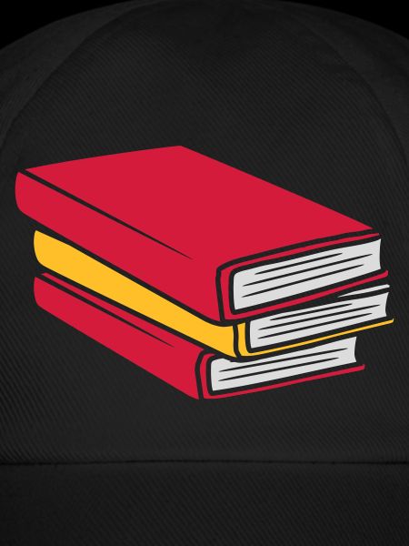 Design gestapelte Bücher Comic