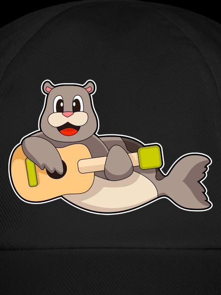 Seehund Musiker Gitarre Musik