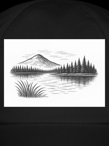 Bergpanorama hinter See