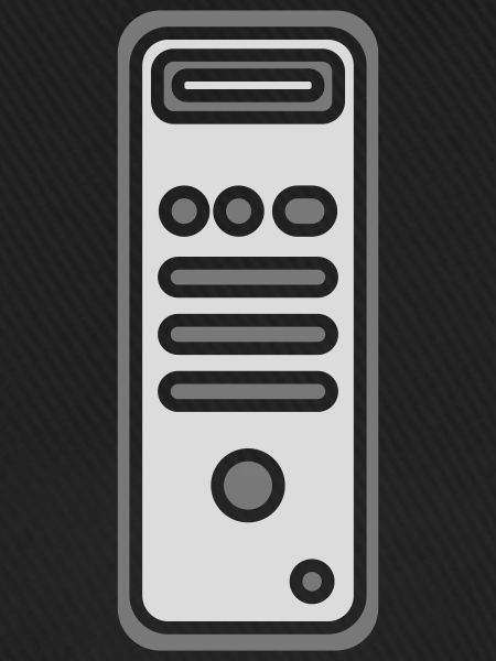 Icon Logo Gehäuse Computer