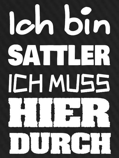 Beruf Sattler