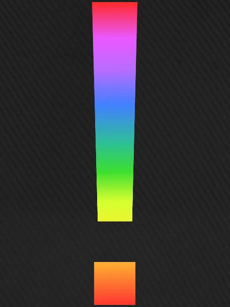 Regenbogen-Ausrufezeichen