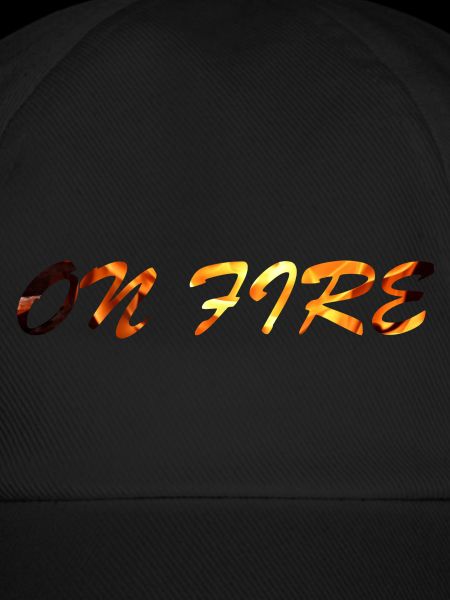 on fire