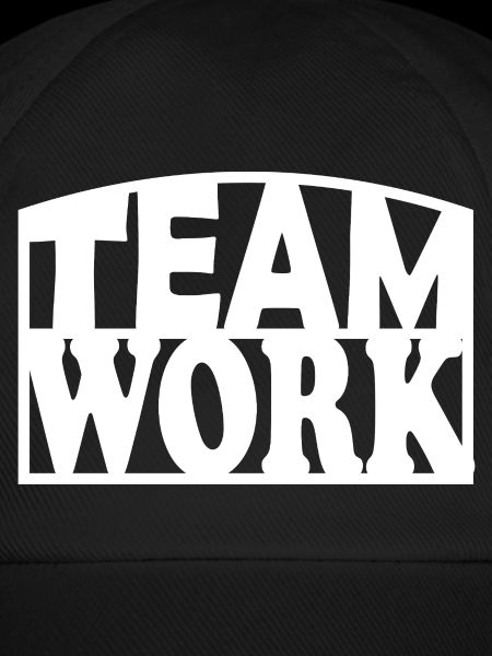 Teamwork Kraftvolles Blockbuchstaben-Design