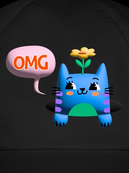 OMG Cat cute 3d bubble