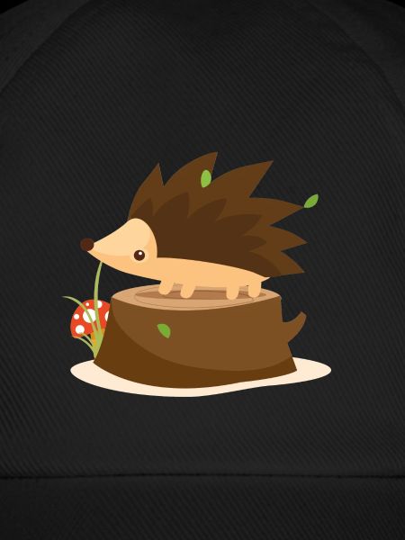 Igel auf Baumstumpf
