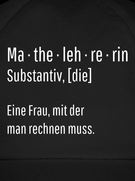 Mathelehrerin Substantiv Definition Mathe Geschenk