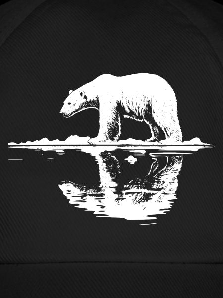 Cool Eisbär Reflektion Silhouette