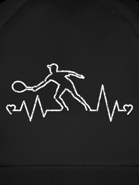 Herzfrequenz-Tennisspielerherzen Design