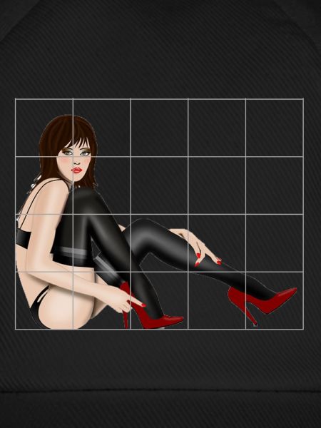 sexy Lady hinter Gittern