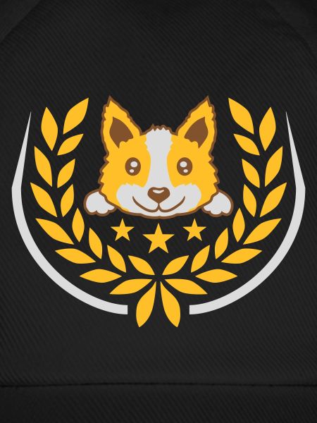 Lorbeerkranz süßer Hund Design