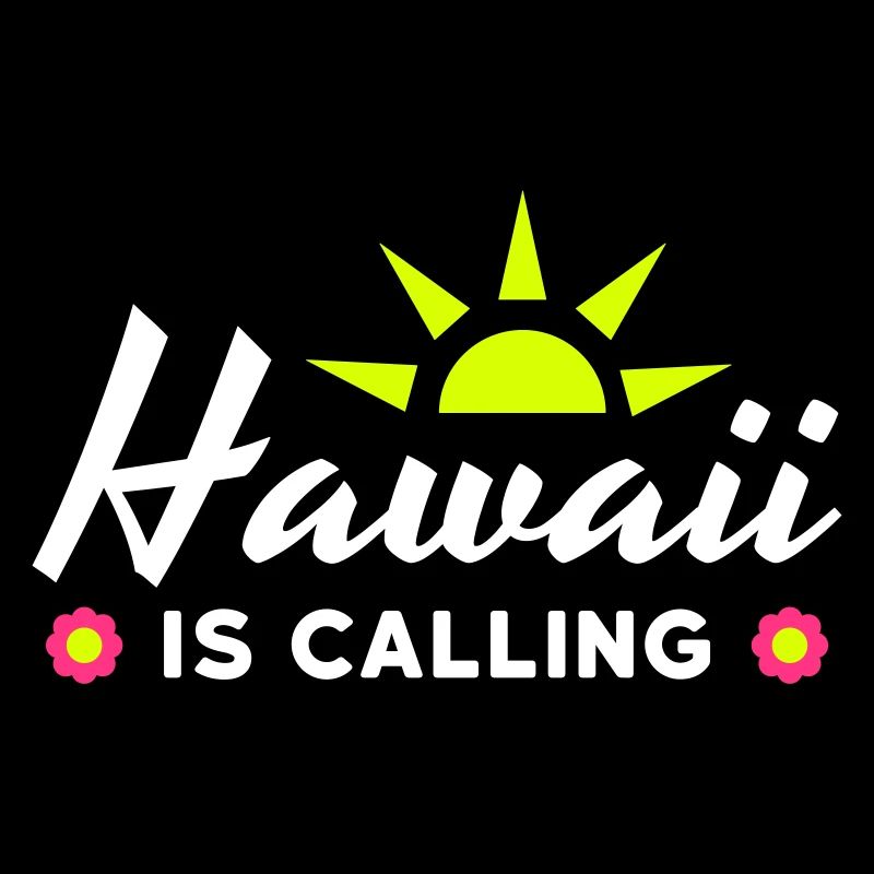 Hawaï appelle (soleil, rayons du soleil, fleurs)