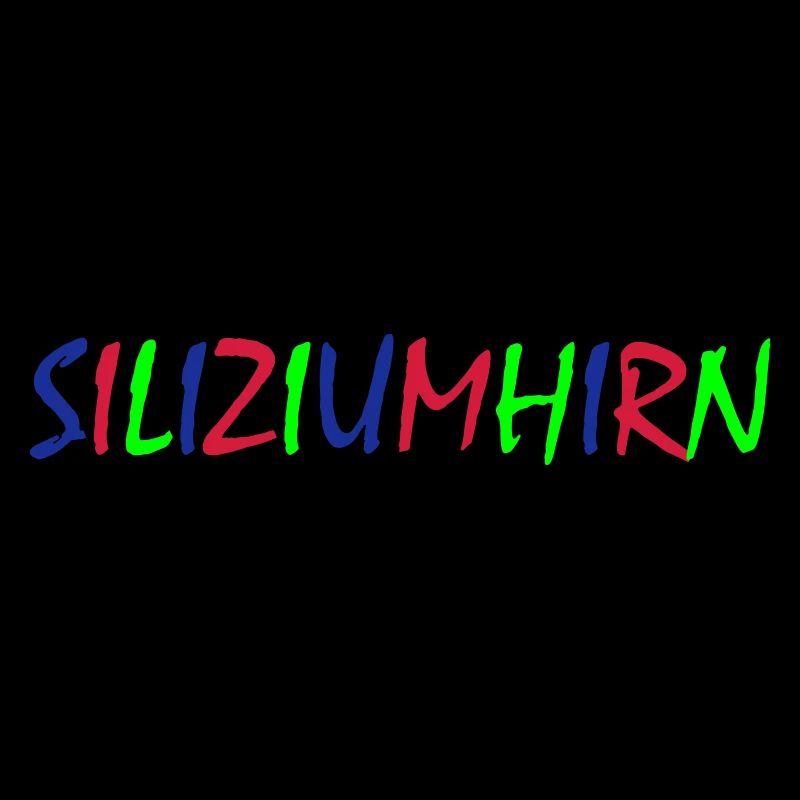 Cerveau en silicium – Typographie colorée