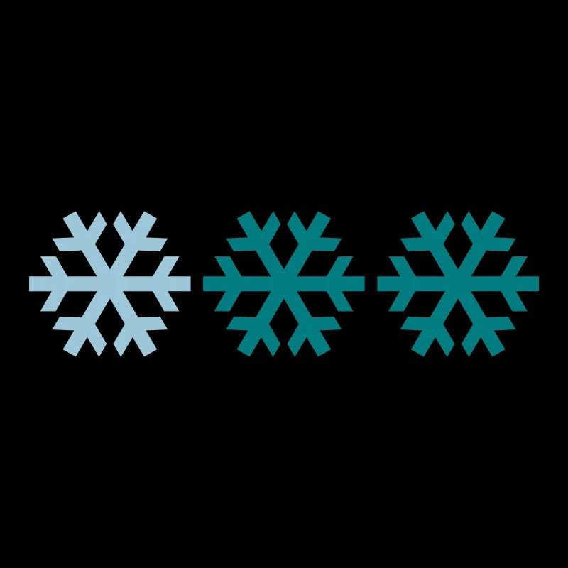 Drei Schneeflocken