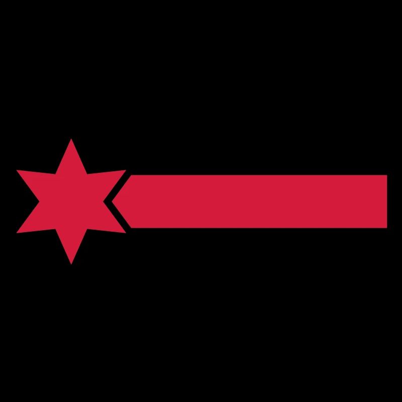 Étoile avec ligne