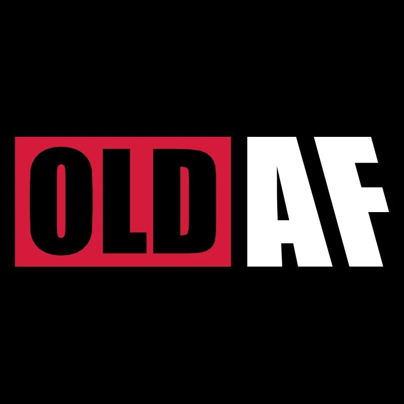 old AF Text Logo
