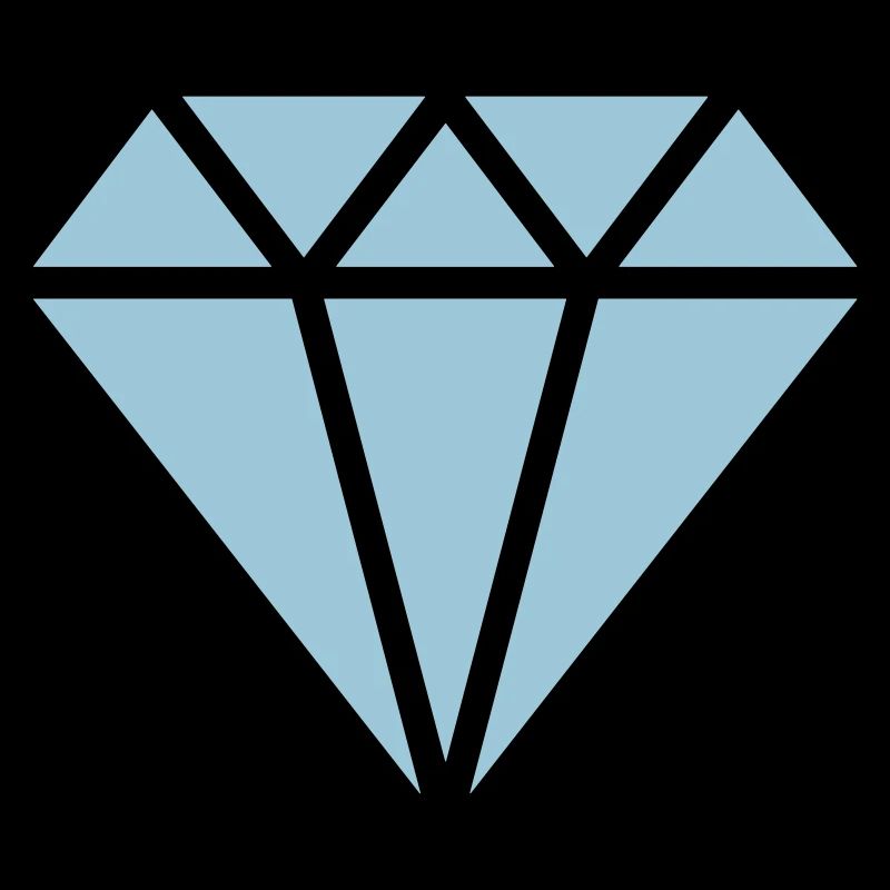 Diamond symbol, triangle, cubic, abstract, ever