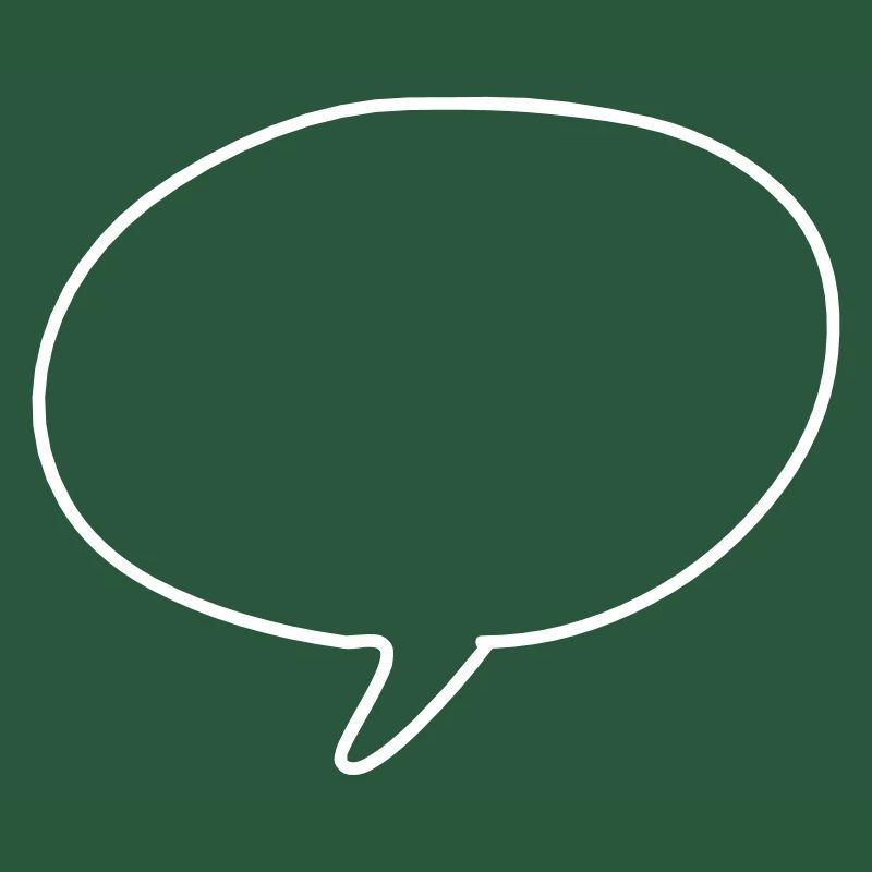 Round speech bubble