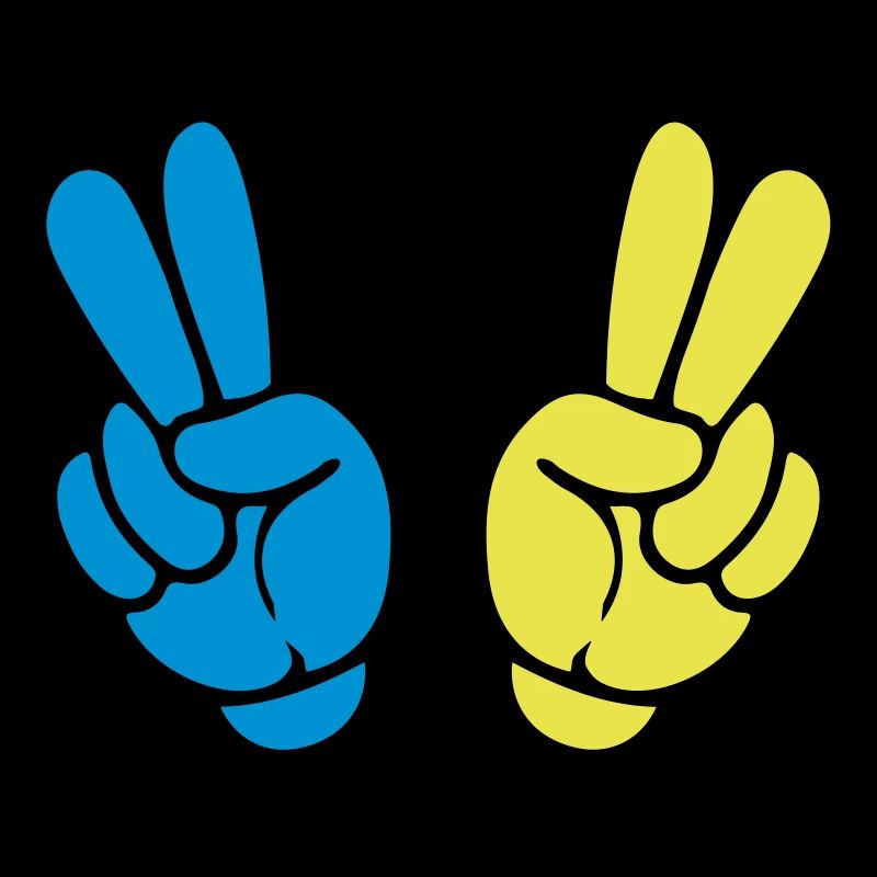 hand peace comic symbol frieden