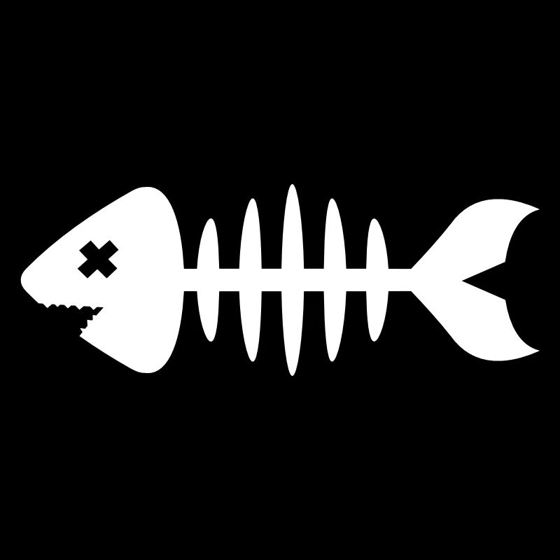 Fisch Symbol Knochen Gräte