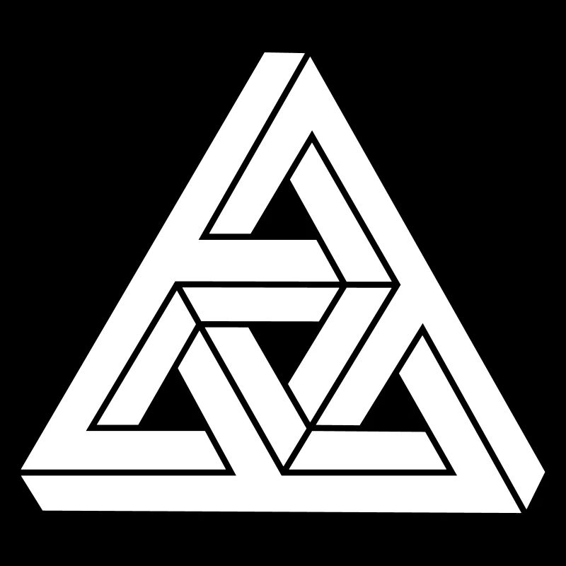 Optical illusion Triangle Minimal Shape