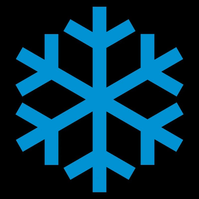 Icône d'icône de temps de flocon de neige