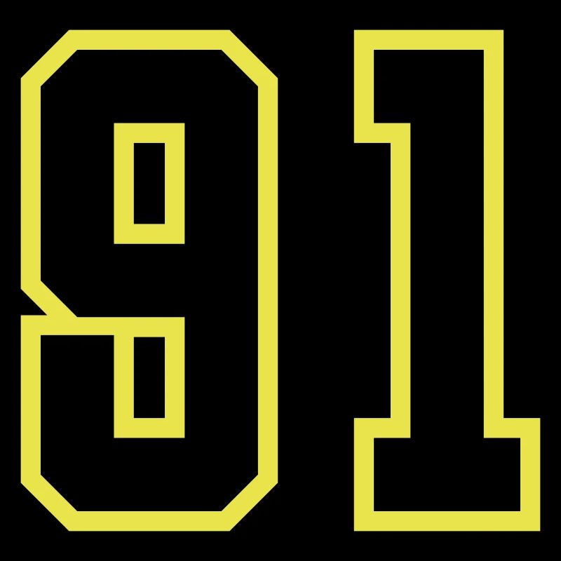 Maillot à numéros 91