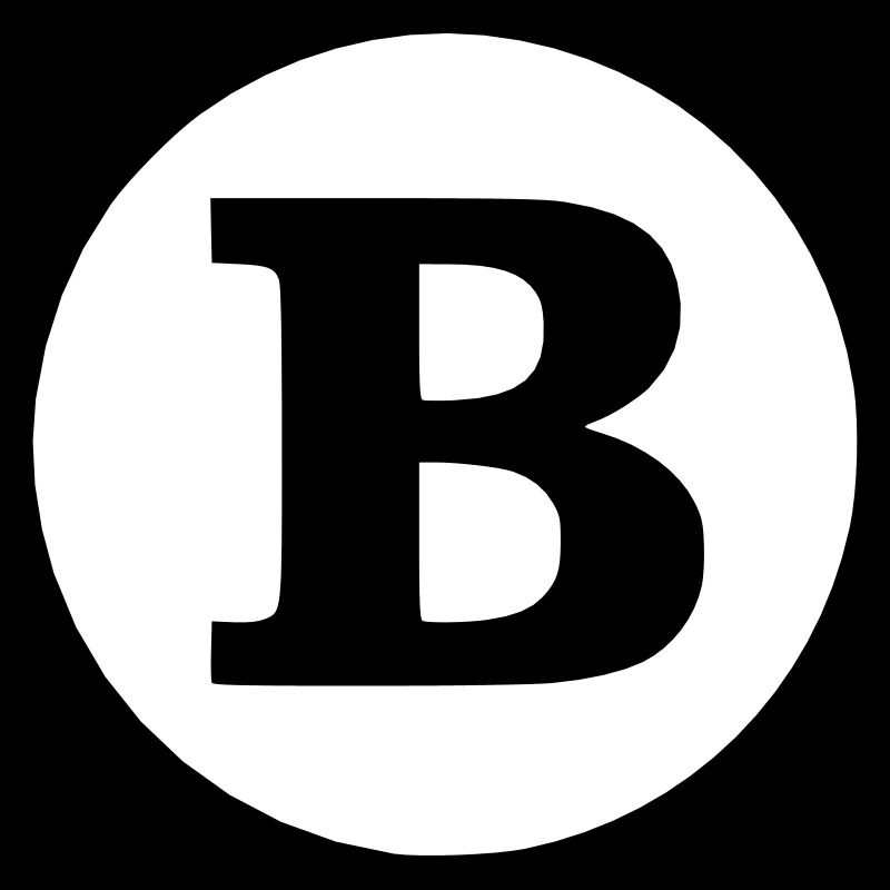 B - Buchstabe SOLO transparent