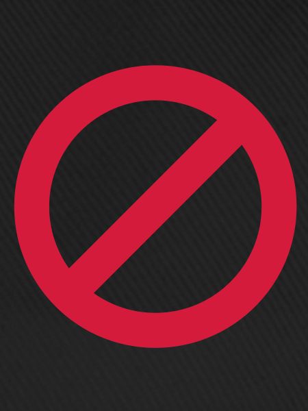 Prohibition sign