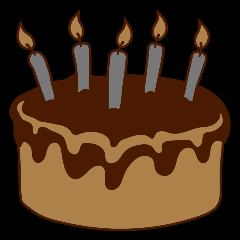 Bougies de gâteau d’anniversaire au chocolat