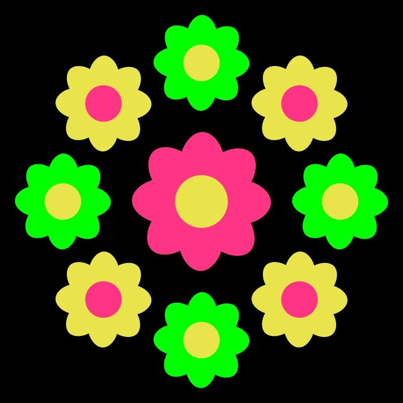 Beaucoup de fleurs colorées belle conception de motif décoratif