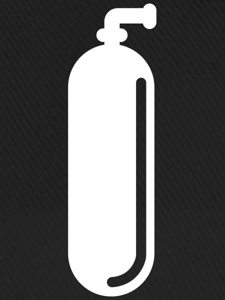 Oxygen diving symbol