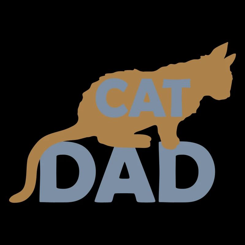 Cat Dad Logo Design