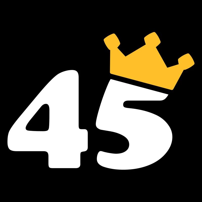 45 Krone 45 Birthday 45 years