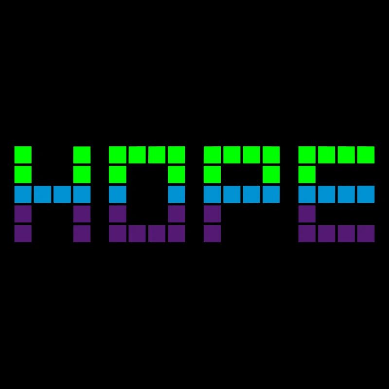 HOPE (Grün, Blau, Lila)