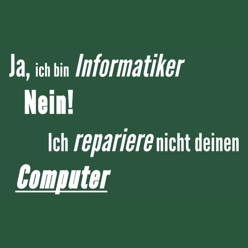 Informatiker Computer kaputt