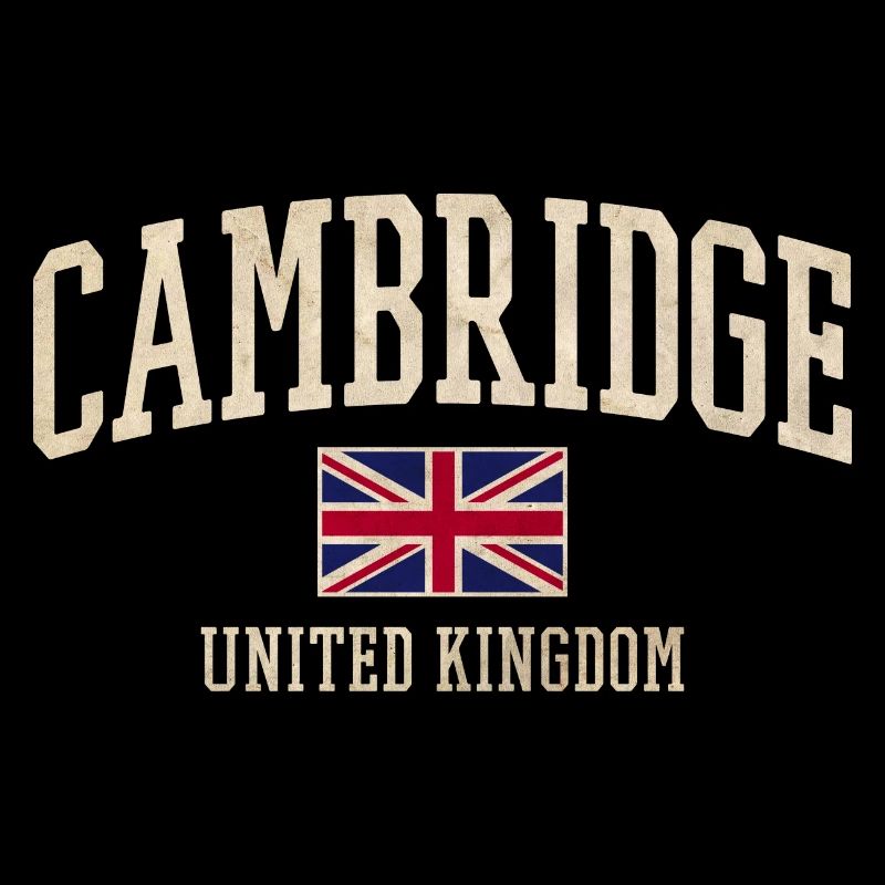 Bannière du drapeau vintage de Cambridge UK