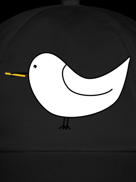 Weiße Möwe mit Pommes