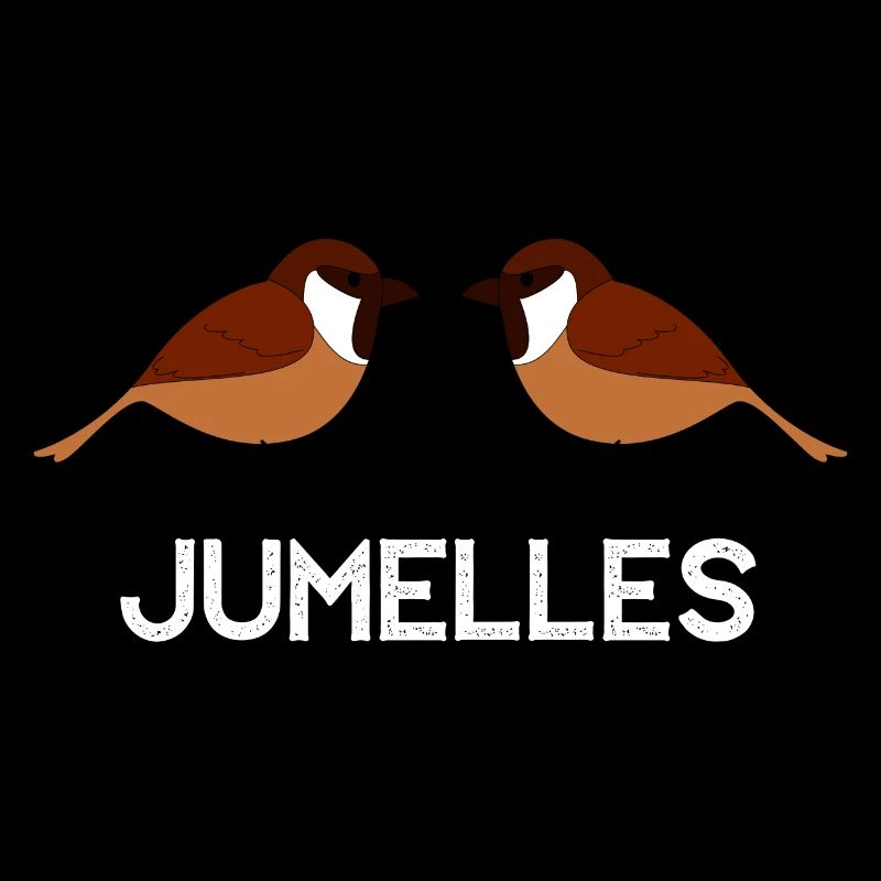 JUMELLES ANNIVERSAIRE NAISSANCE OISEAUX