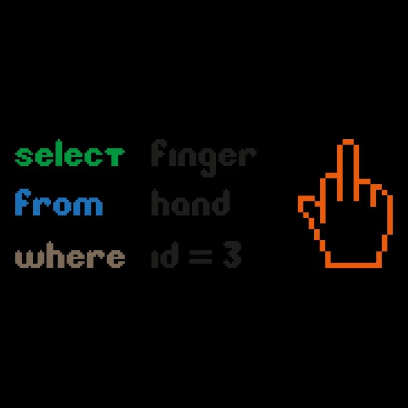 Funny SQL Query: 8-Bit Middle Finger for Geeks