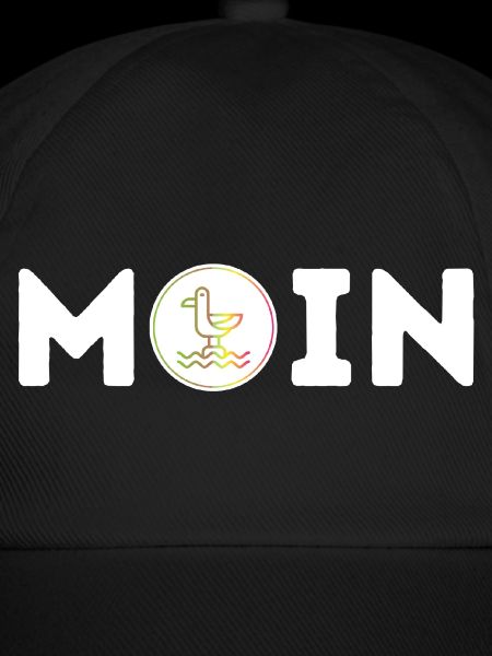 Moin mit Möwe S/W