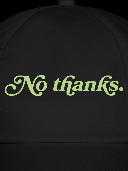 No thanks – Minimalistisches Statement