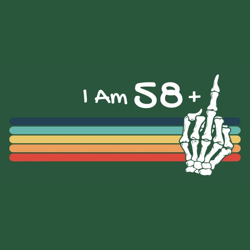 Ich bin nicht 59, ich bin 58 plus Mittelfingerschädel