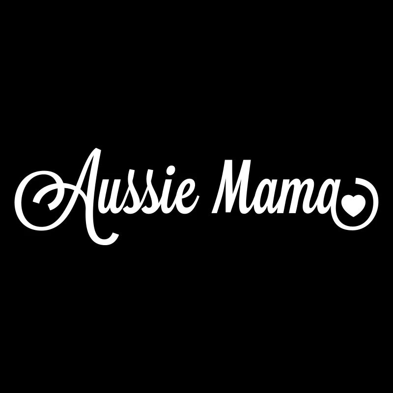 Australian Shepherd Mama with heart