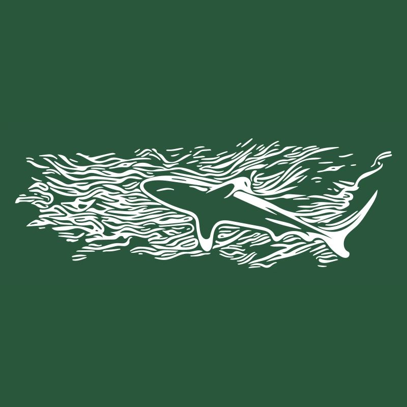 Shark Surface Silhouette