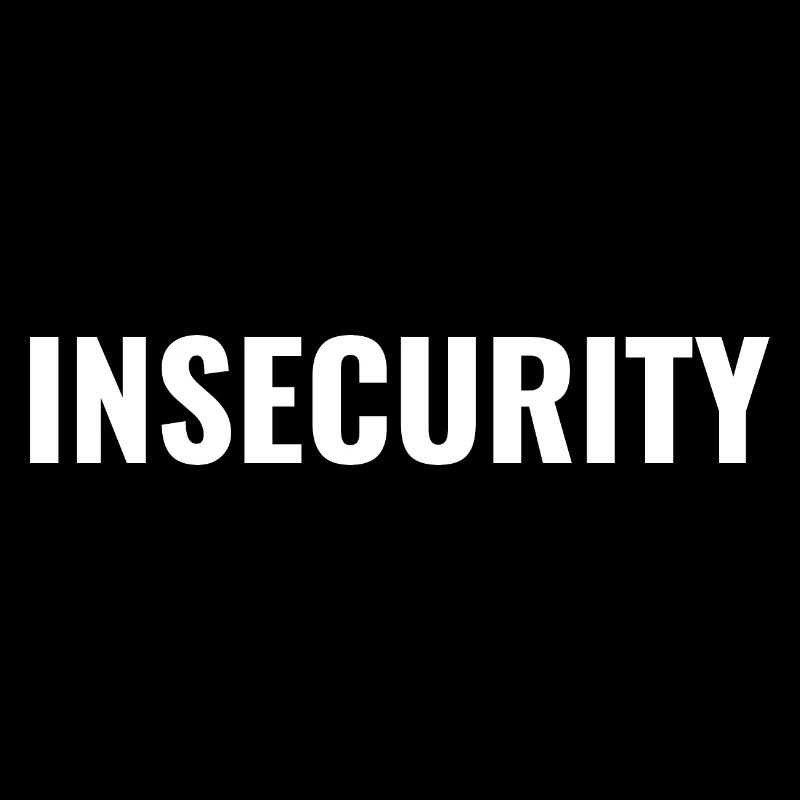INSECURITY SECURITY black shirt