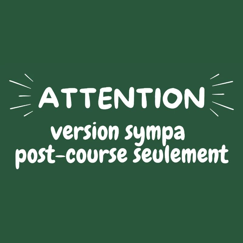 ATTENTION version sympa post course seulement, run