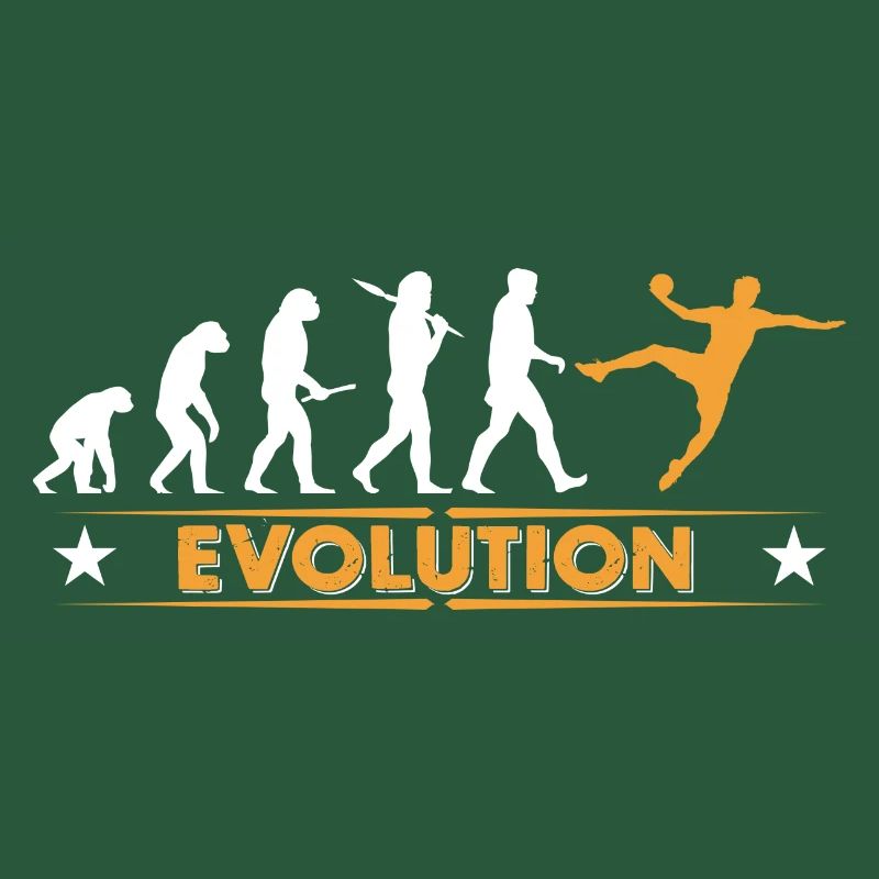 Handball Evolution - orange/weiss